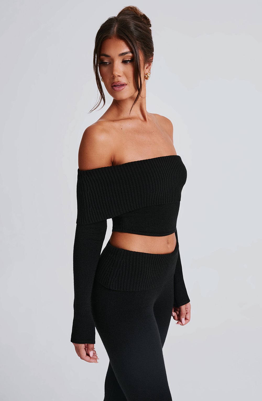 Seraette Knit Top in Black by Clandour, product photo 10