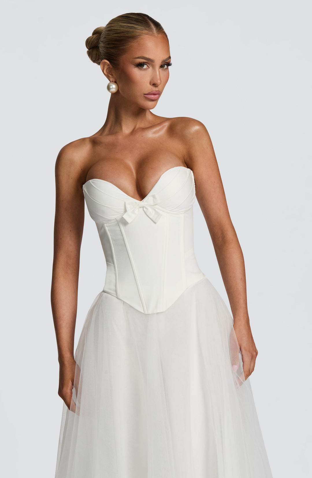 Seraise Corset in Ivory by Clandour, product photo 1