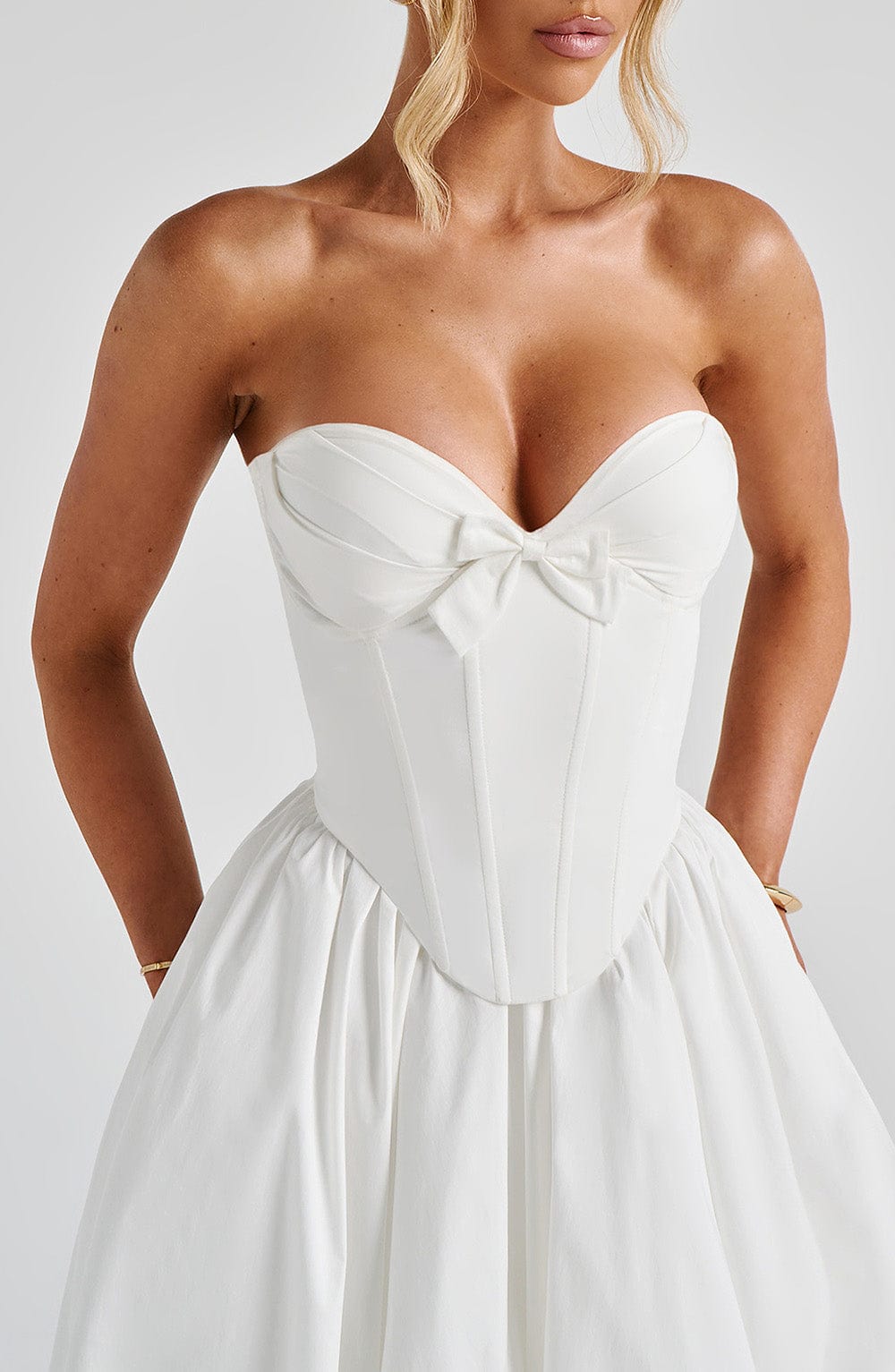 Seraise Midi Dress in Ivory by Clandour, product photo 2