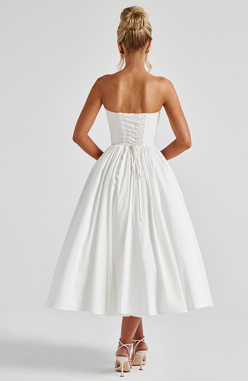 Seraise Midi Dress in Ivory by Clandour, product photo 4