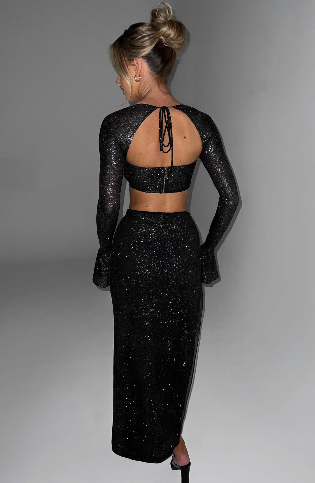 Seraola Top in Black Sparkle by Clandour, product photo 2