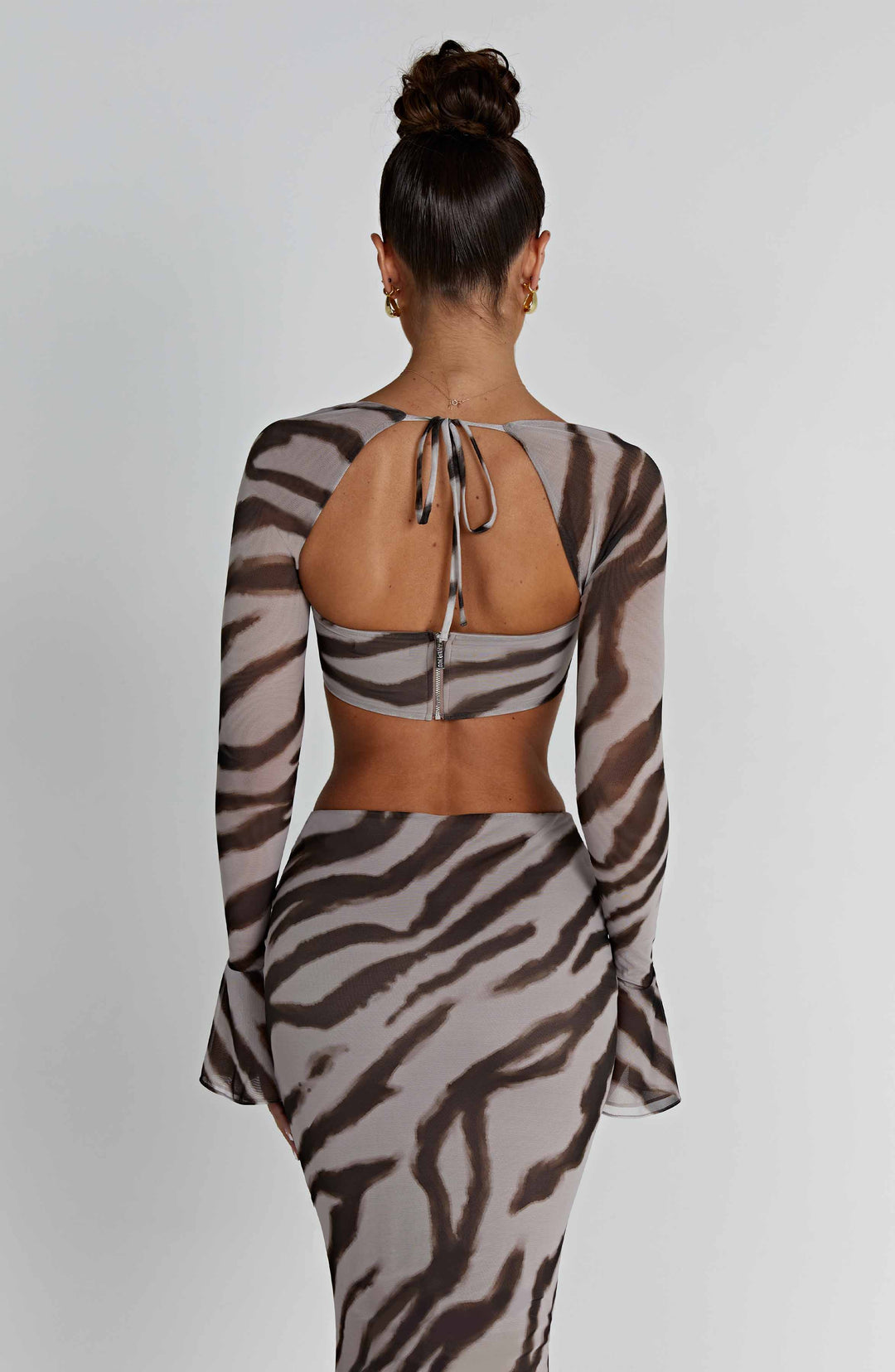 Seraola Top in Zebra Print by Clandour, product photo 3