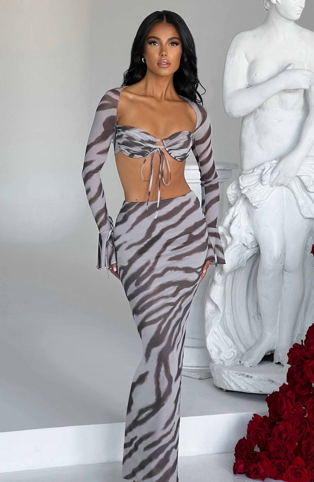 Seraola Top in Zebra Print by Clandour, product photo 8