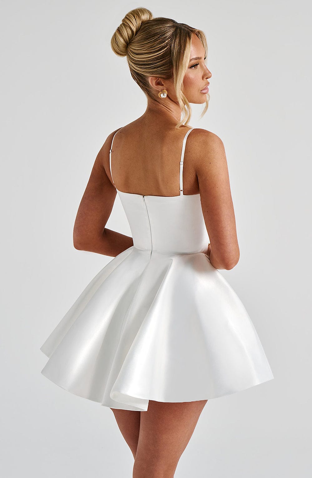 Seraora Mini Dress in Ivory by Clandour, product photo 5