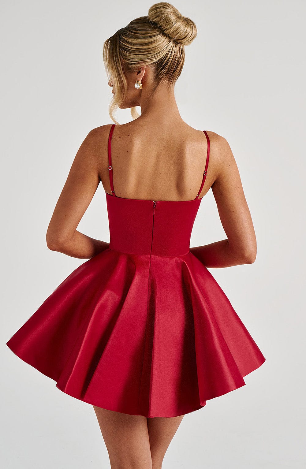 Seraora Mini Dress in Red by Clandour, product photo 3