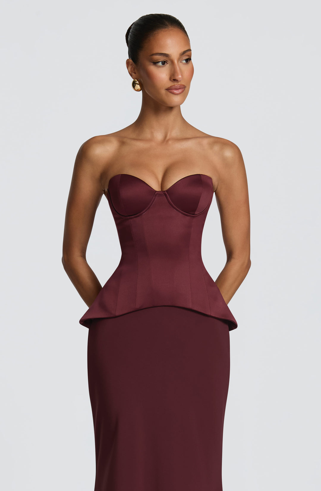 Seraoria Corset in Cherry Lacquer by Clandour, product photo 1