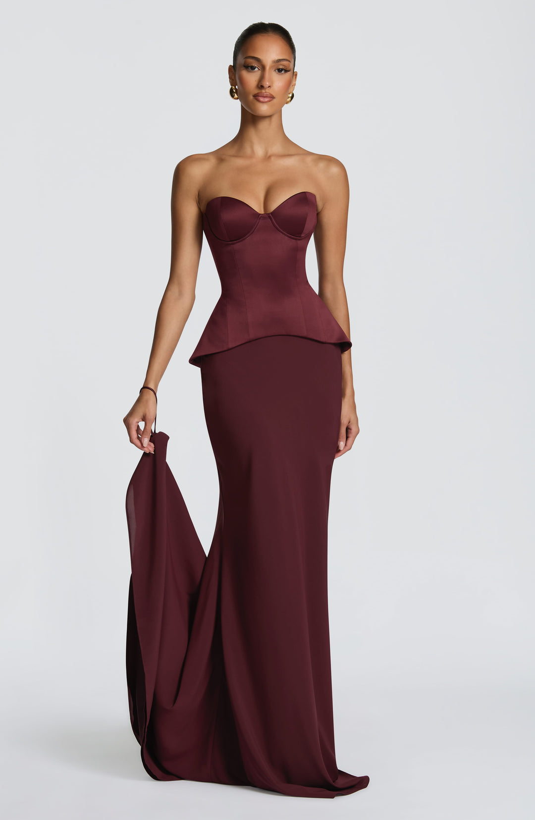 Seraoria Corset in Cherry Lacquer by Clandour, product photo 6