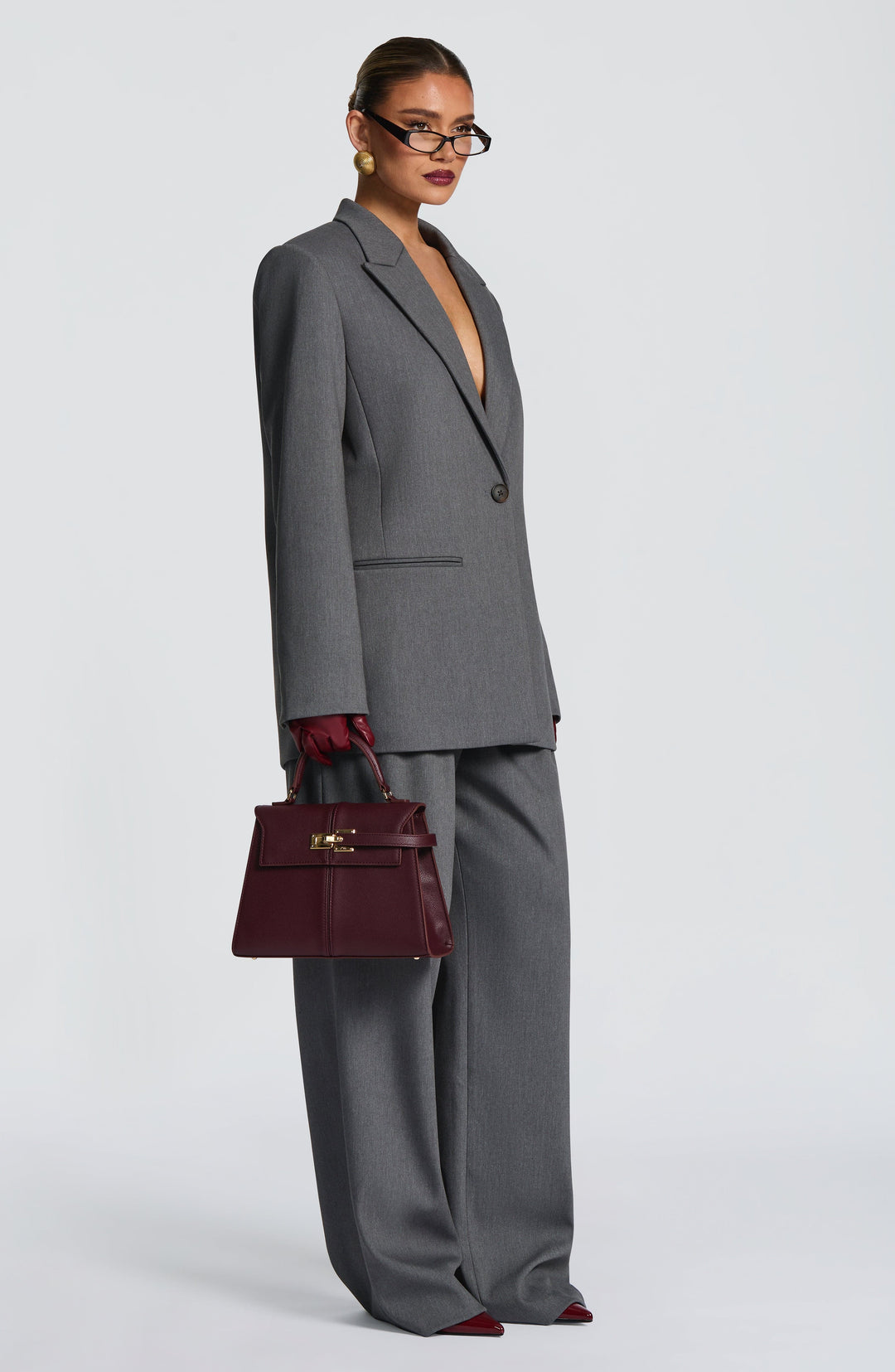 Serara Blazer in Grey Marl by Clandour, product photo 8