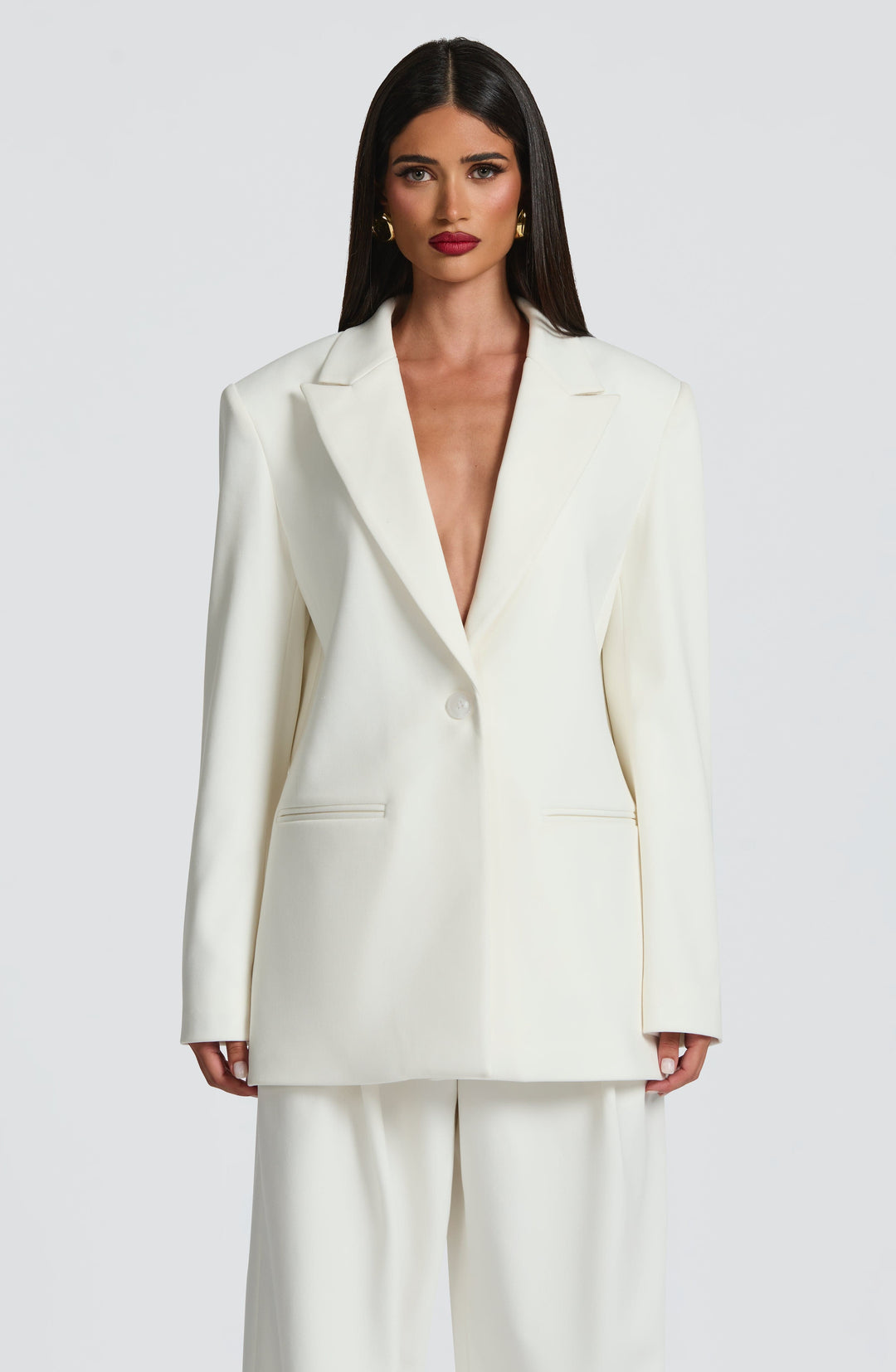 Serara Blazer in Ivory by Clandour, product photo 12