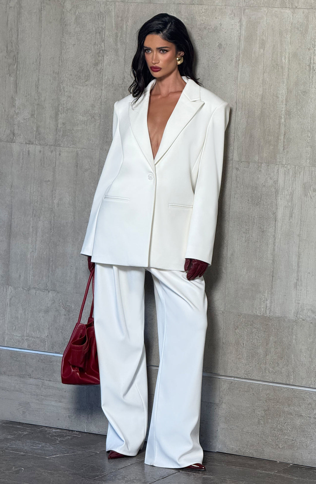 Serara Blazer in Ivory by Clandour, product photo 20