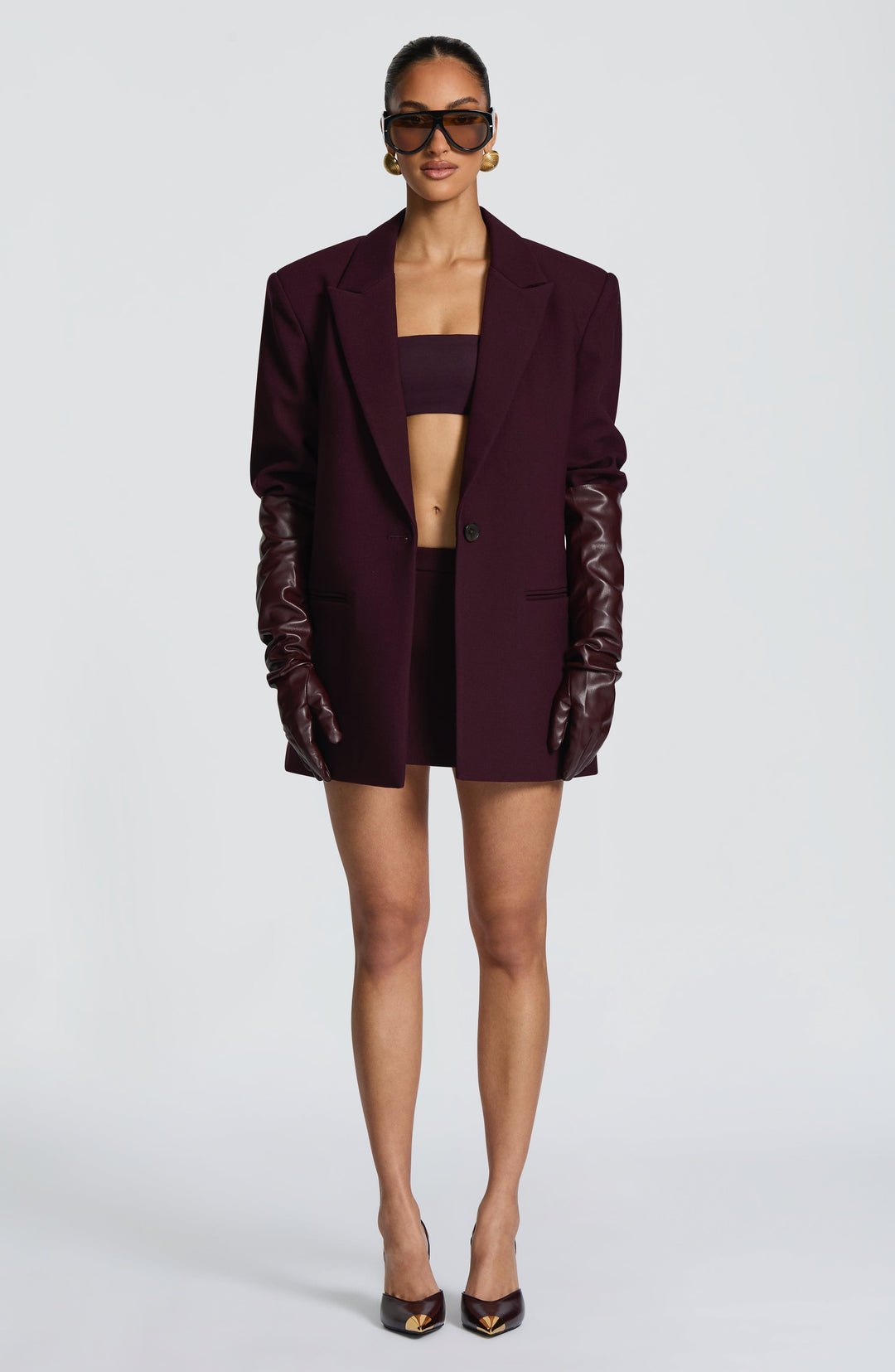 Serara Blazer in Plum by Clandour, product photo 18