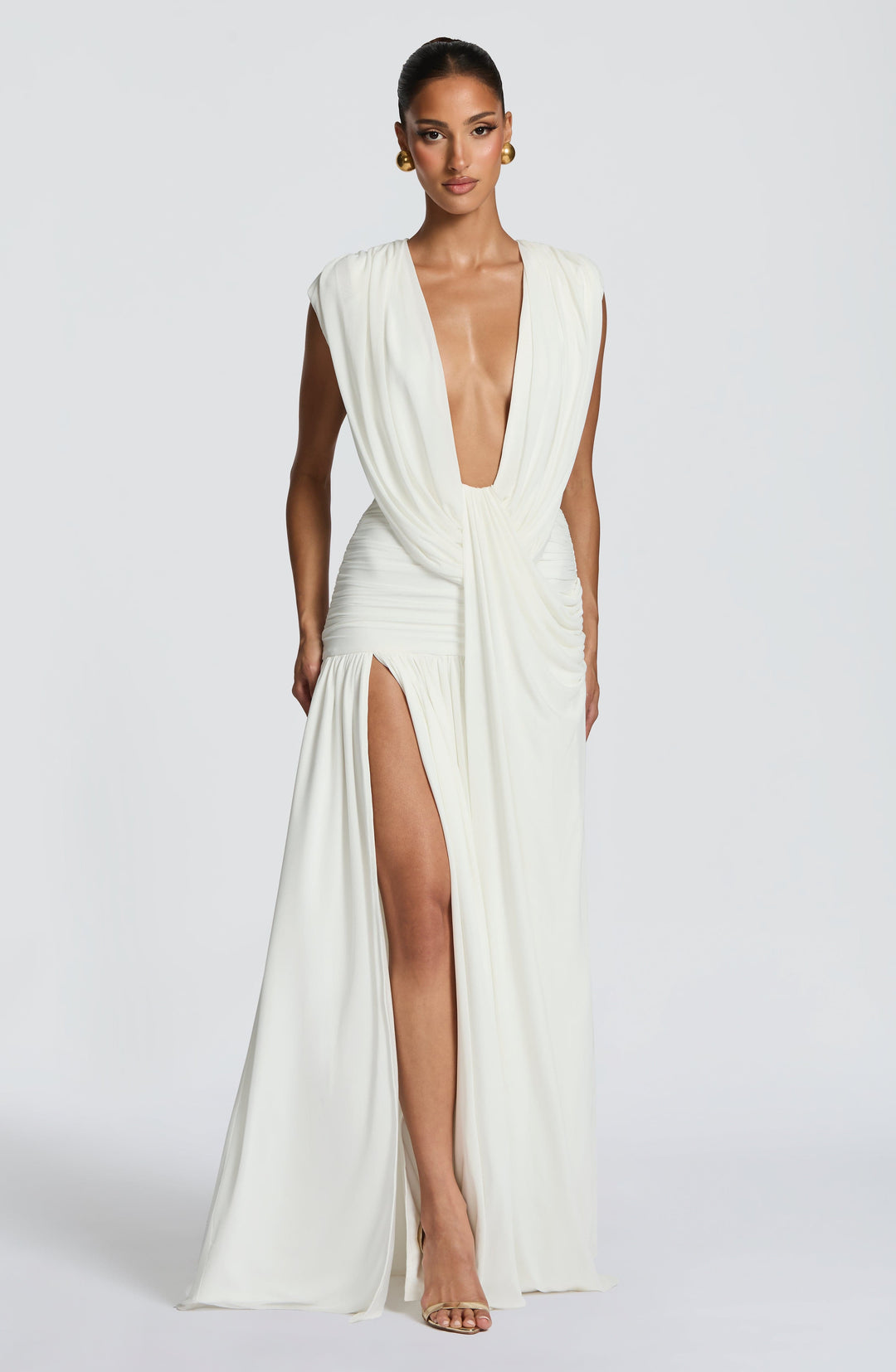 Taliaelle Gown in Ivory by Clandour, product photo 1