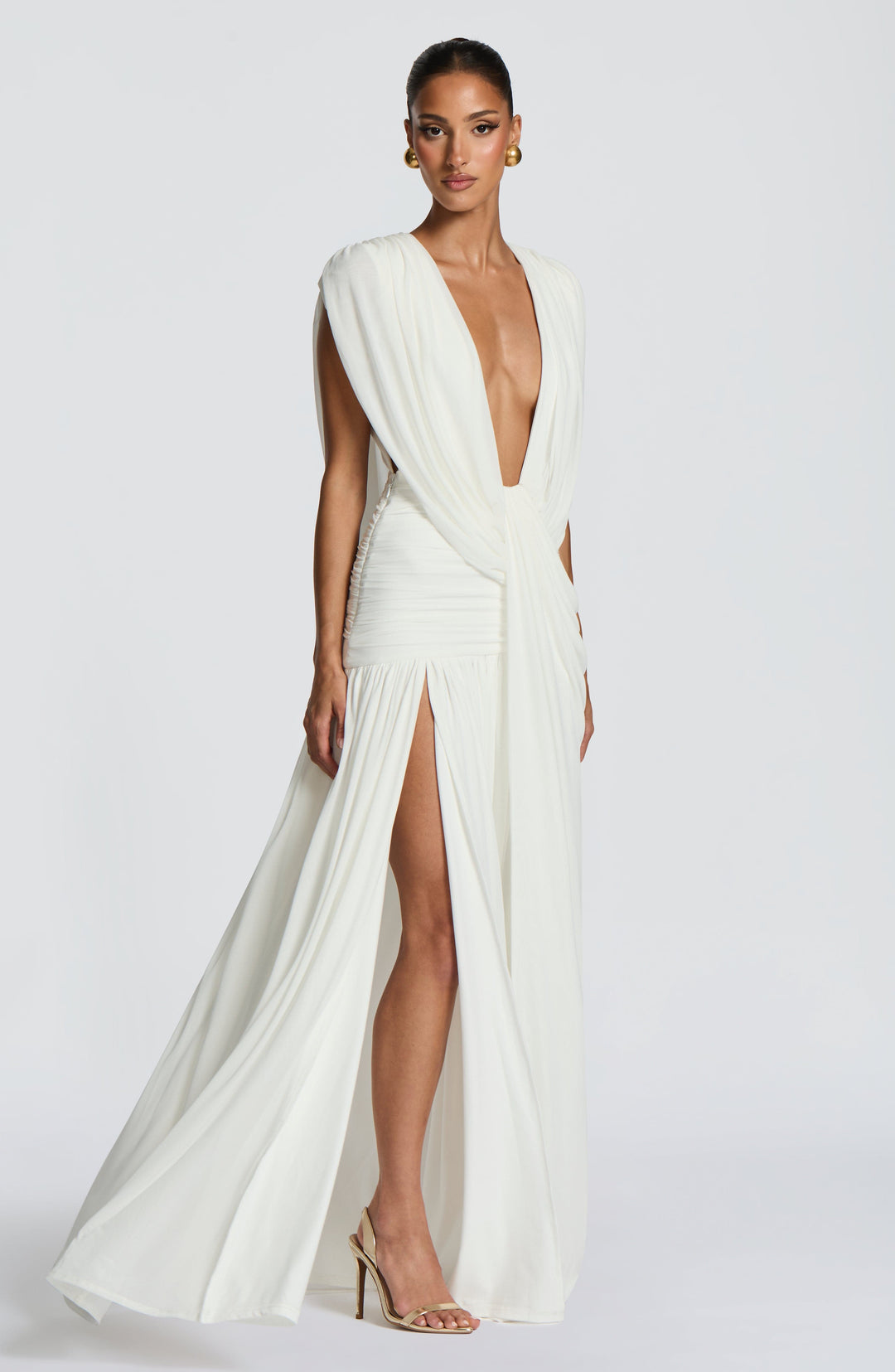 Taliaelle Gown in Ivory by Clandour, product photo 3
