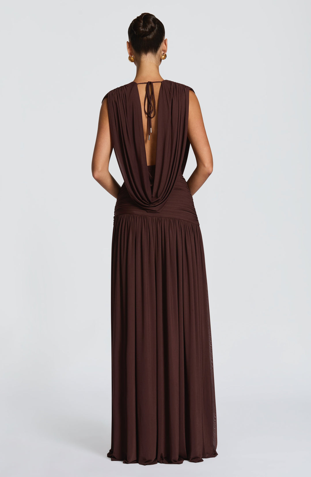 Taliaelle Gown in Plum Brown by Clandour, product photo 3
