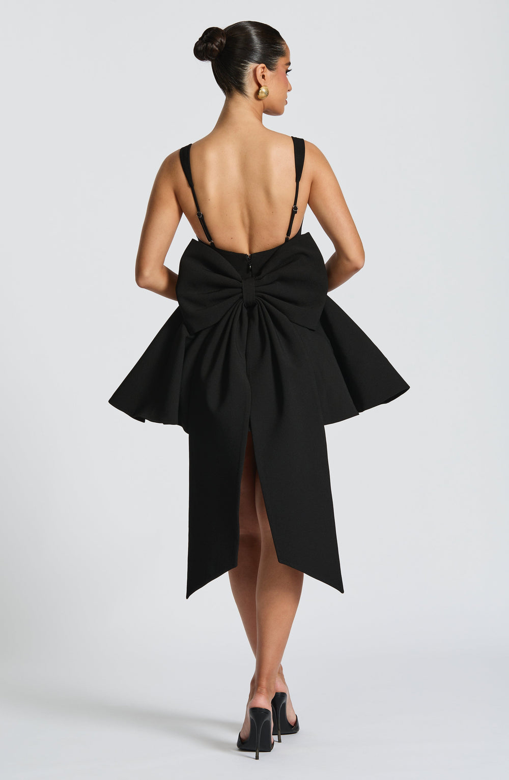 Taliaena Mini Dress in Black by Clandour, product photo 2