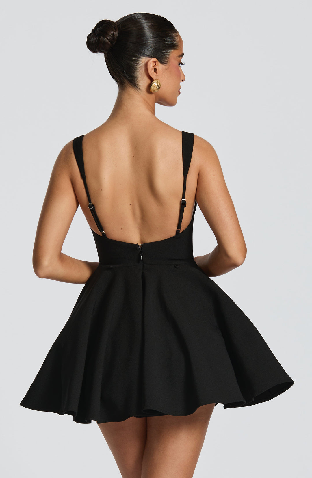 Taliaena Mini Dress in Black by Clandour, product photo 4
