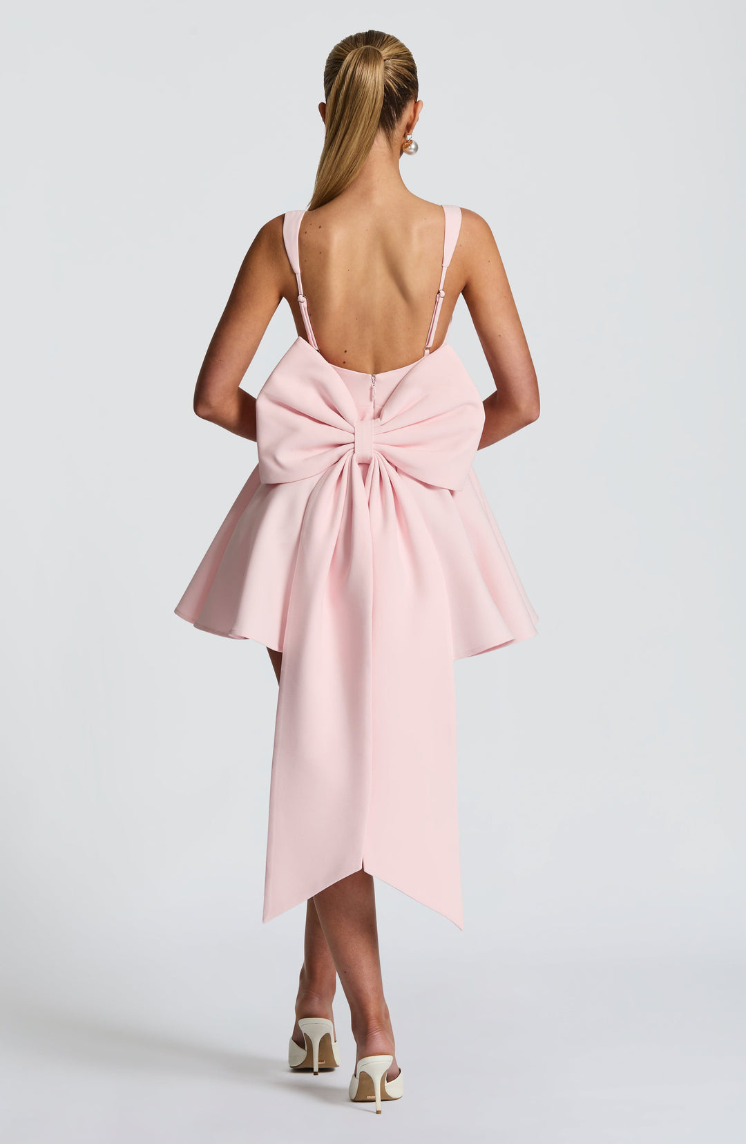 Taliaena Mini Dress in Blush by Clandour, product photo 2
