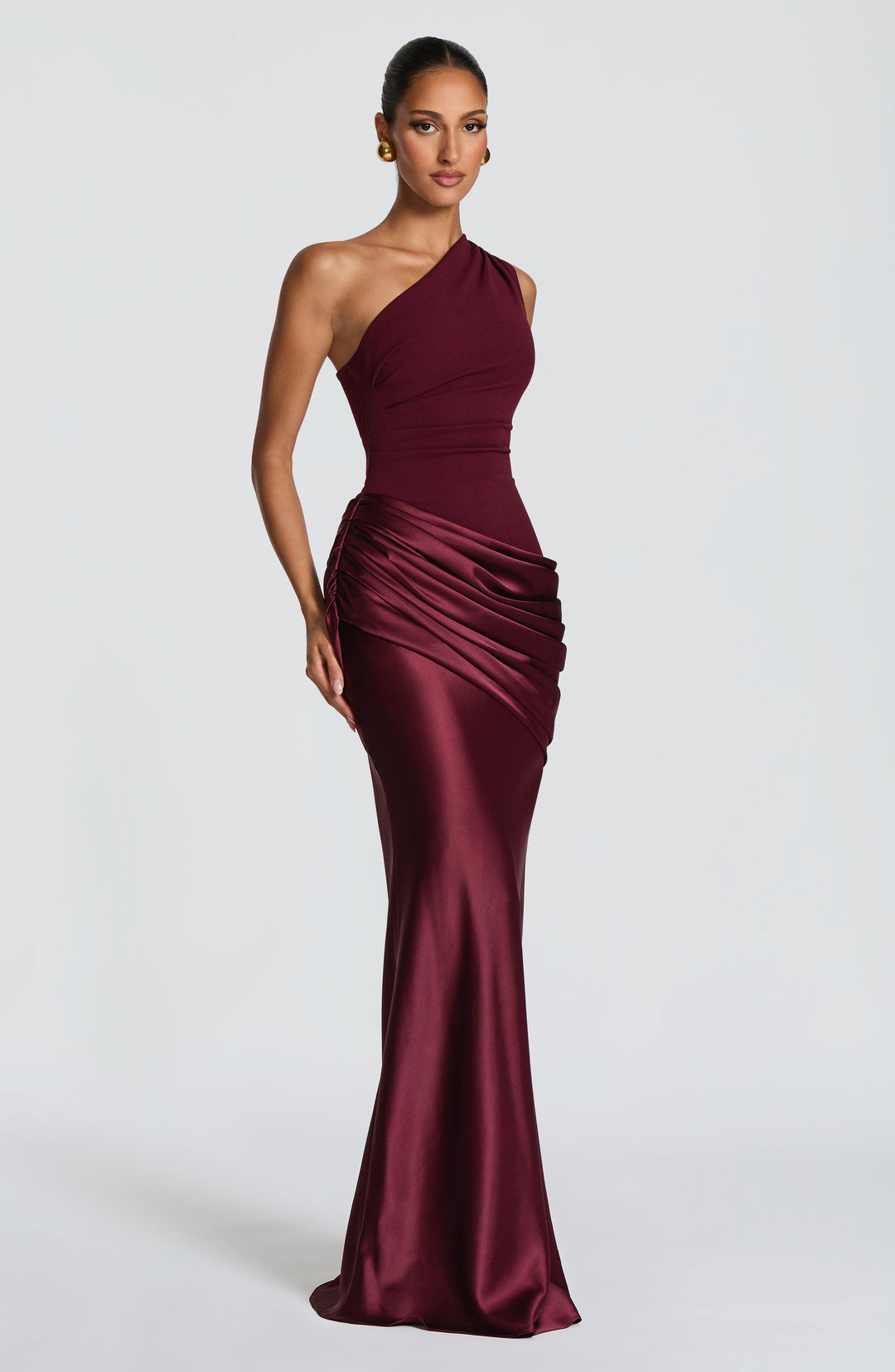 Taliaessa Maxi Dress in Cherry Lacquer by Clandour, product photo 3