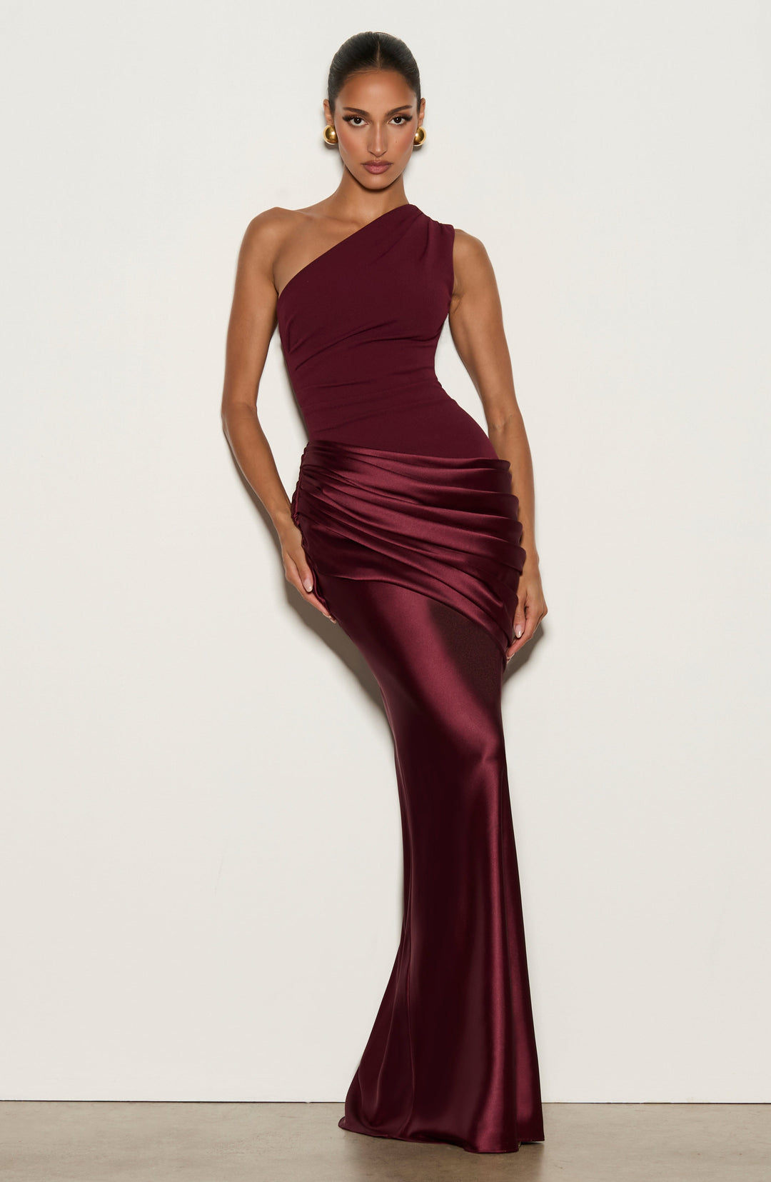 Taliaessa Maxi Dress in Cherry Lacquer by Clandour, product photo 5