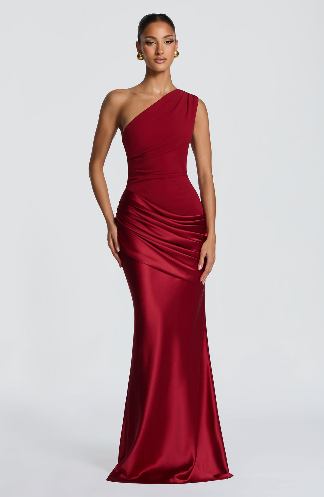 Taliaessa Maxi Dress in Deep Red by Clandour, product photo 1
