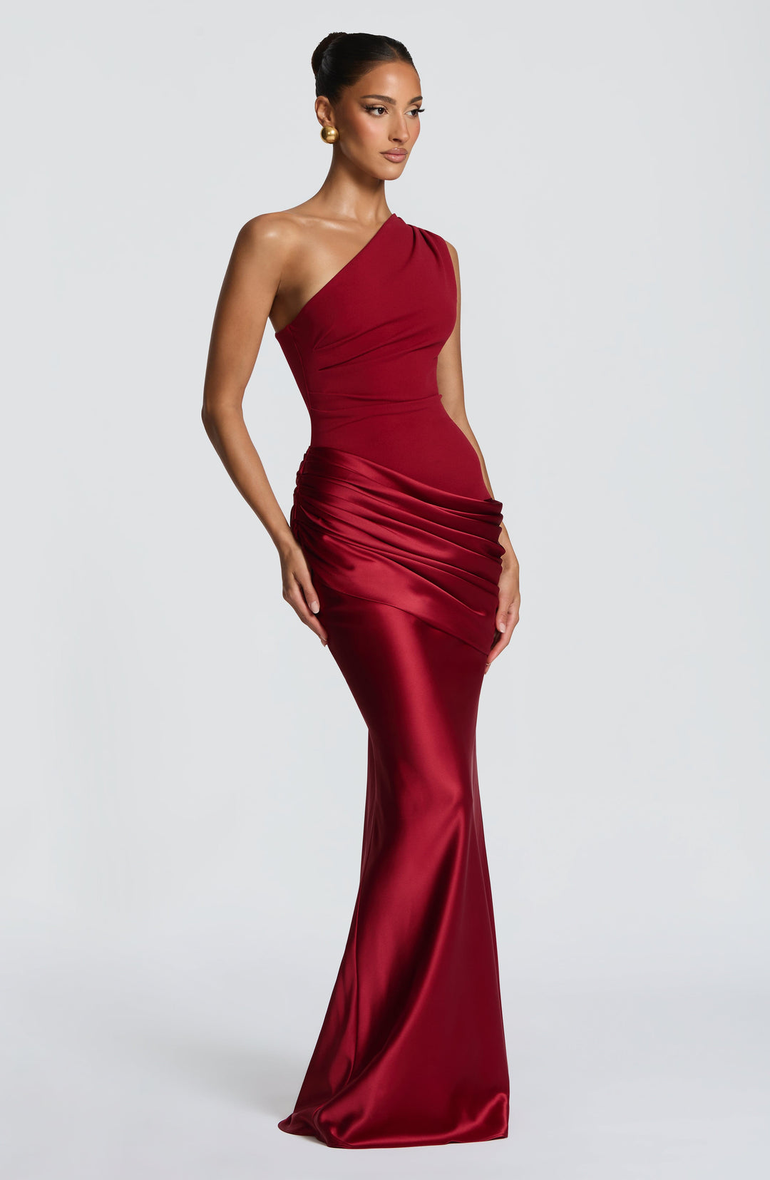 Taliaessa Maxi Dress in Deep Red by Clandour, product photo 3