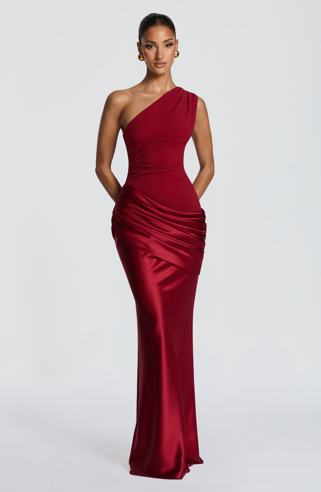 Taliaessa Maxi Dress in Deep Red by Clandour, product photo 6