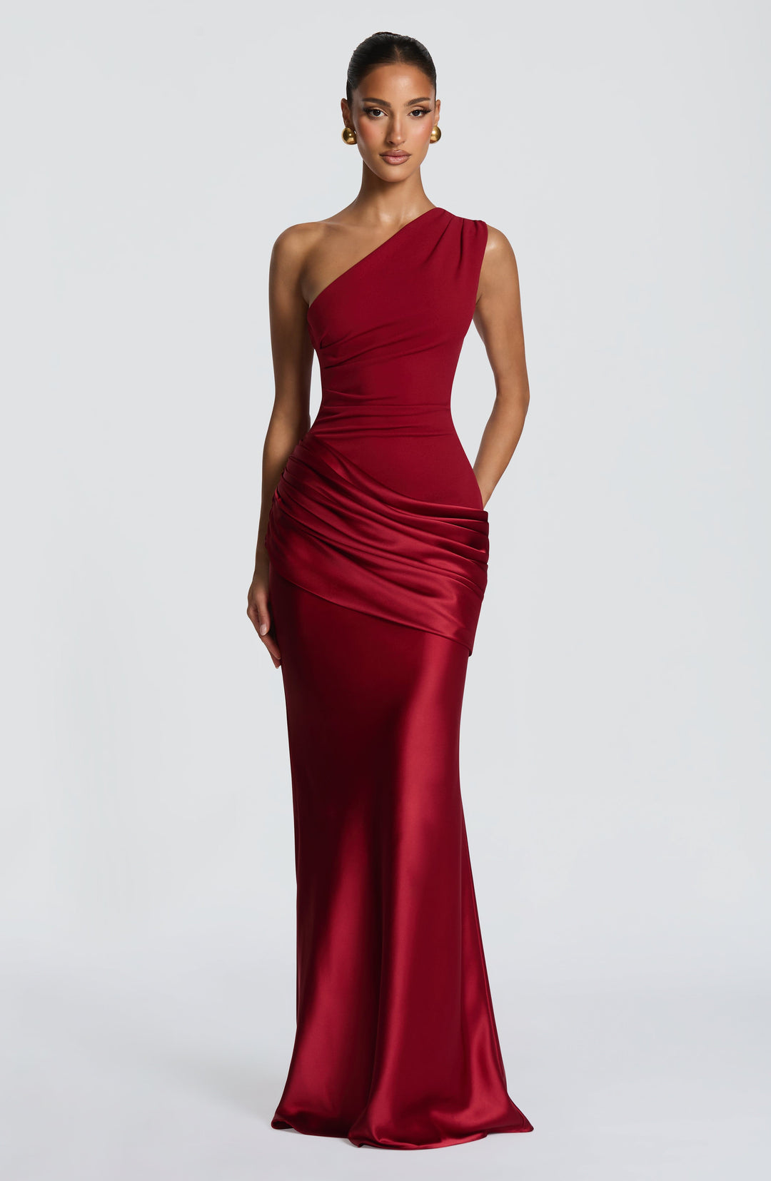 Taliaessa Maxi Dress in Deep Red by Clandour, product photo 7