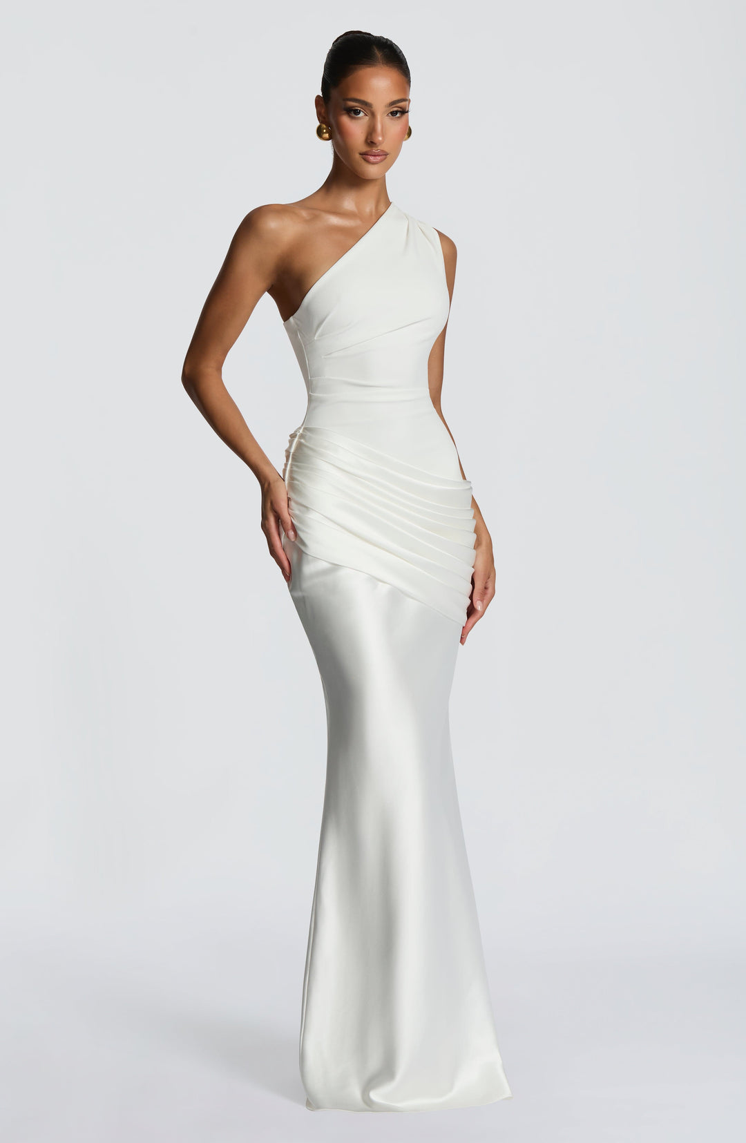 Taliaessa Maxi Dress in Ivory by Clandour, product photo 3
