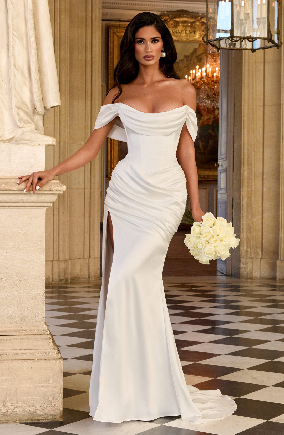 Taliaine Gown in Ivory by Clandour, product photo 3