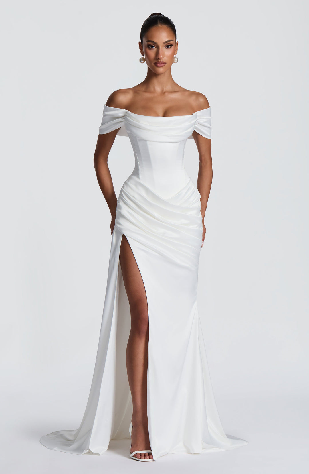 Taliaine Gown in Ivory by Clandour, product photo 4