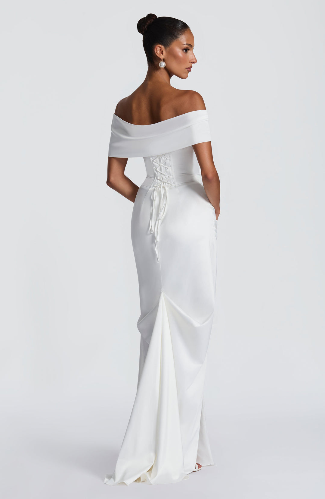 Taliaine Gown in Ivory by Clandour, product photo 7