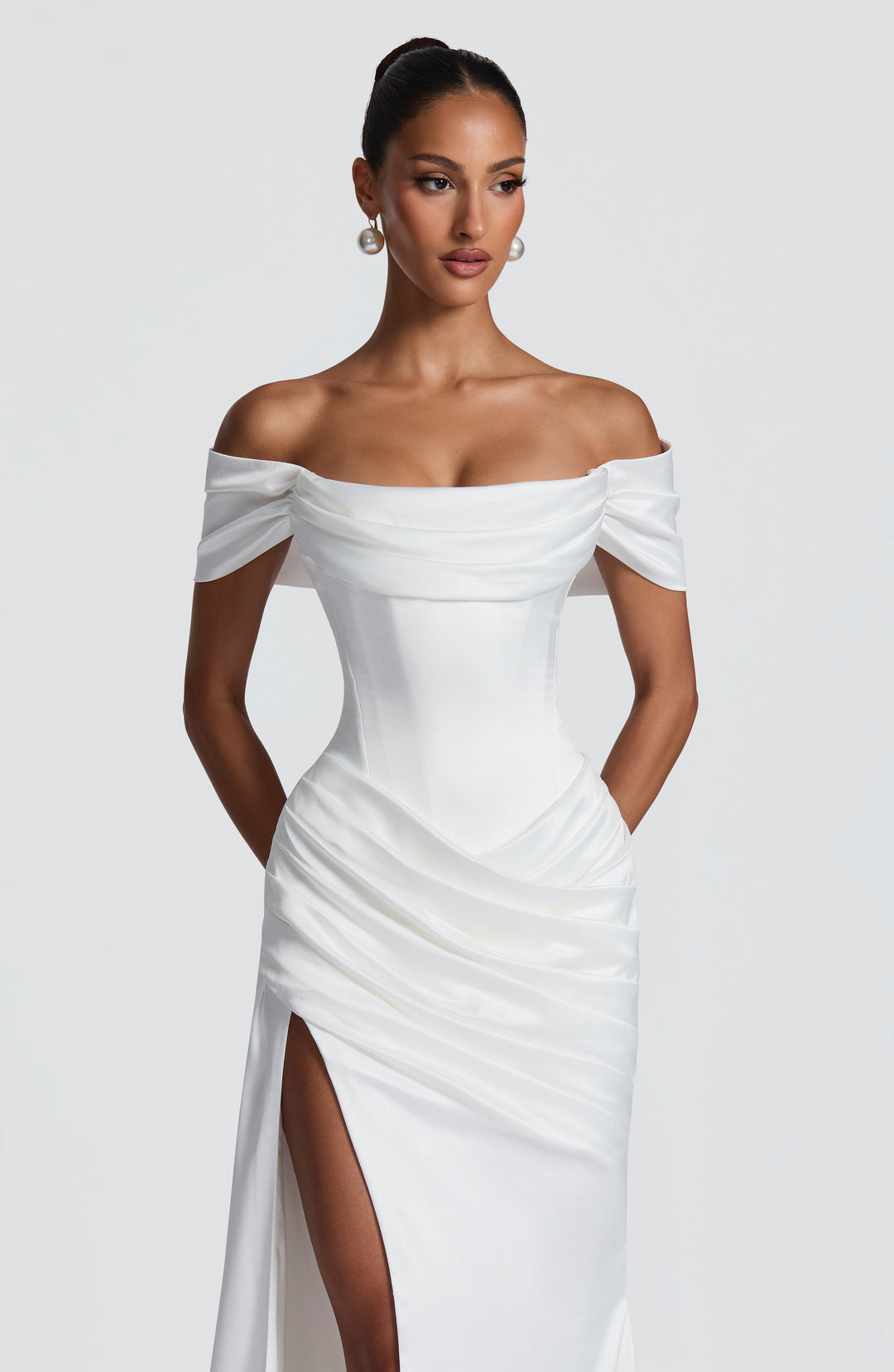 Taliaine Gown in Ivory by Clandour, product photo 9