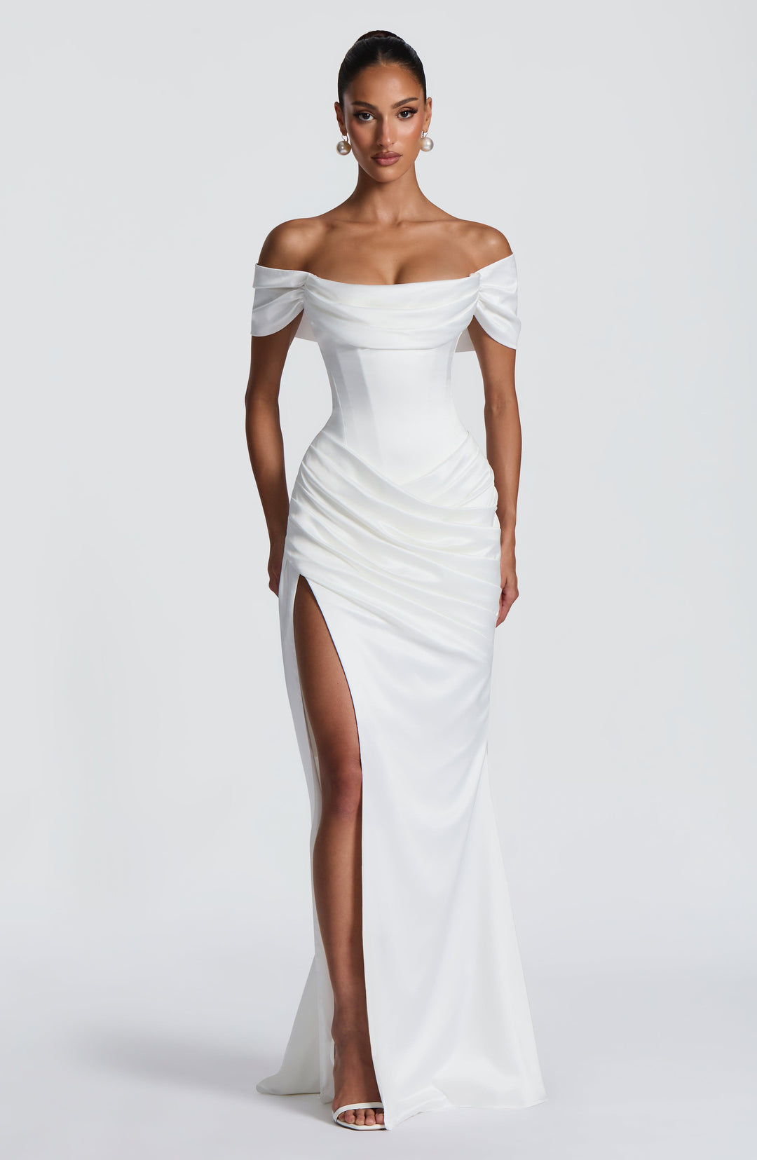 Taliaine Gown in Ivory by Clandour, product photo 10