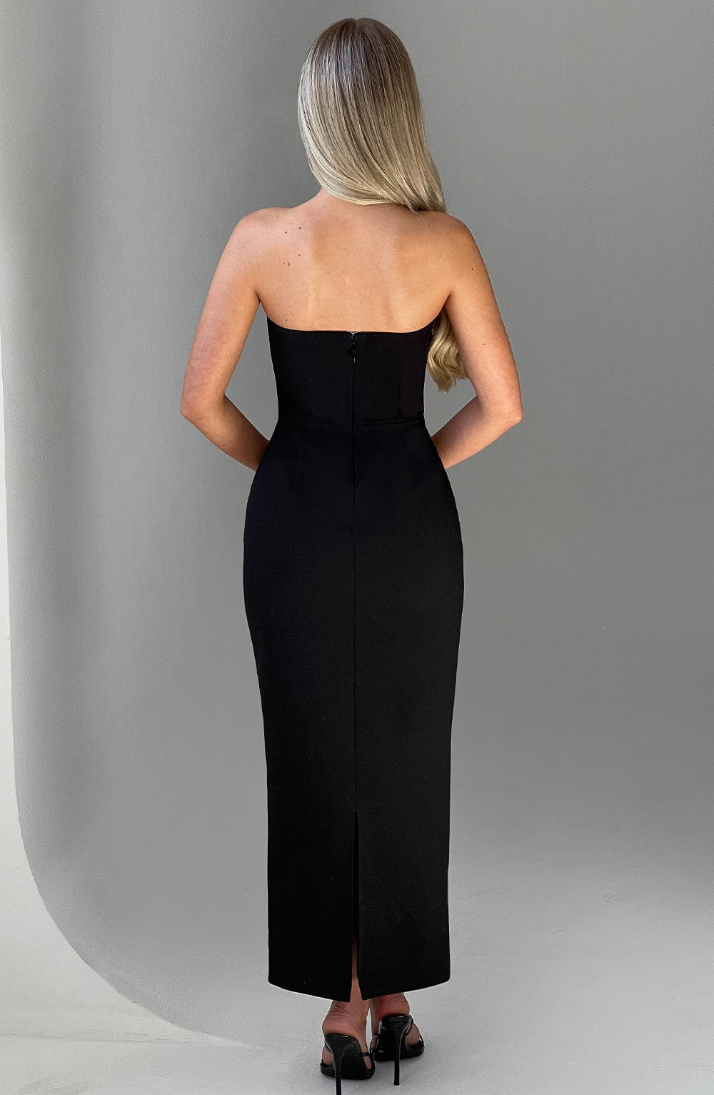 Taliaise Midaxi Dress in Black by Clandour, product photo 3