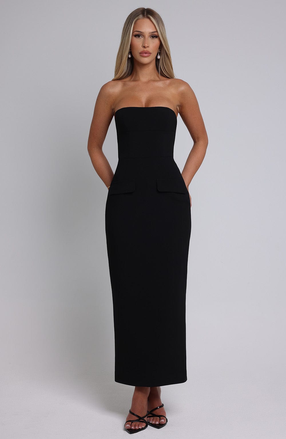 Taliaise Midaxi Dress in Black by Clandour, product photo 9