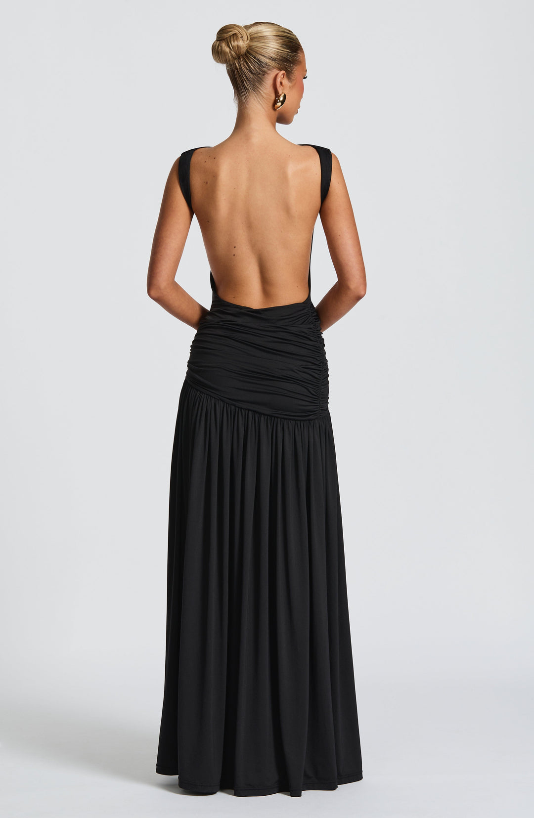 Talialina Maxi Skirt in Black by Clandour, product photo 5