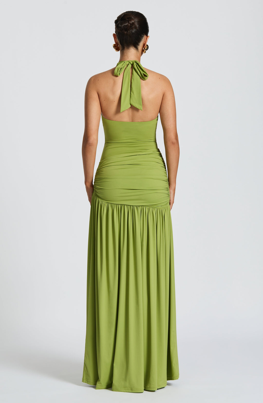 Talialina Maxi Skirt in Olive by Clandour, product photo 4