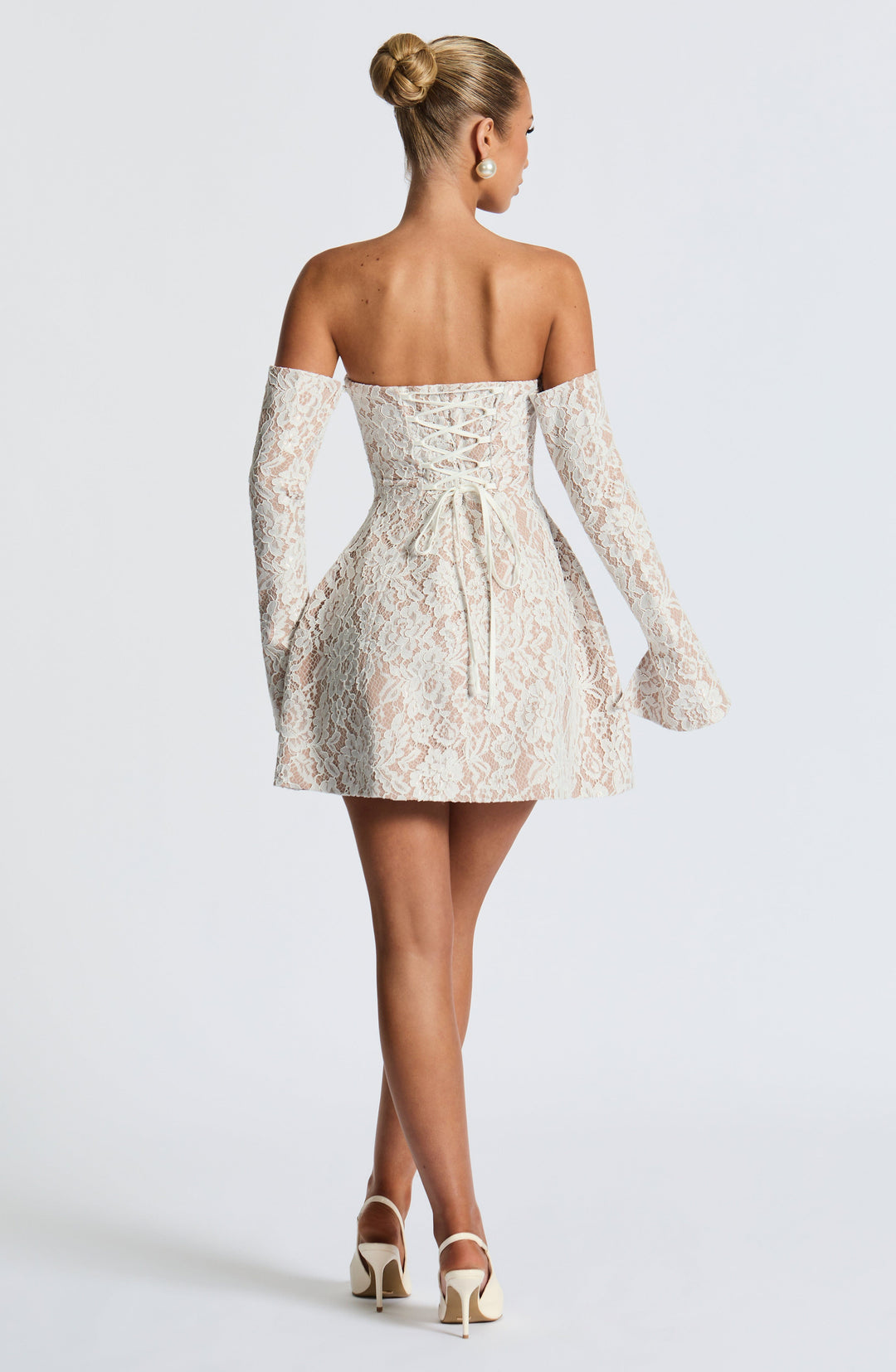 Talialise Mini Dress in Ivory by Clandour, product photo 3