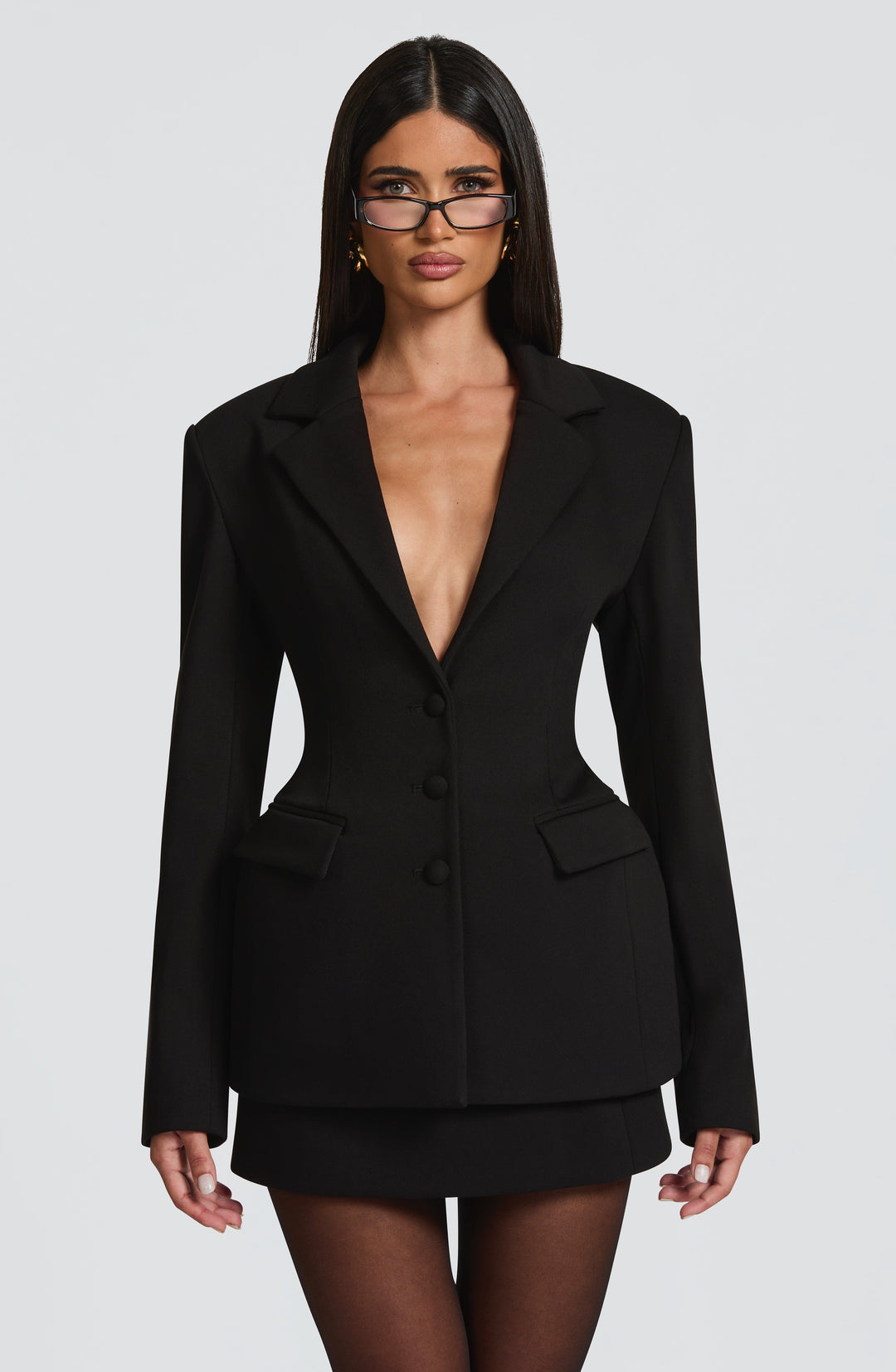 Talianna Blazer in Black by Clandour, product photo 1