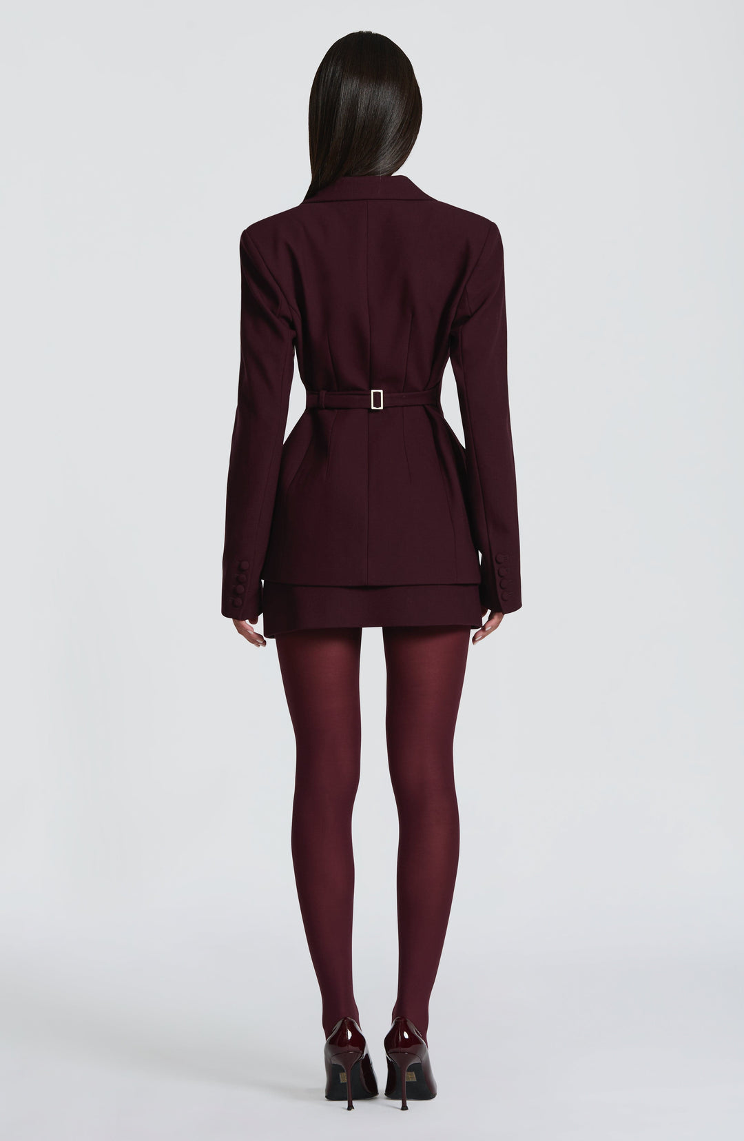 Talianna Blazer in Plum by Clandour, product photo 3