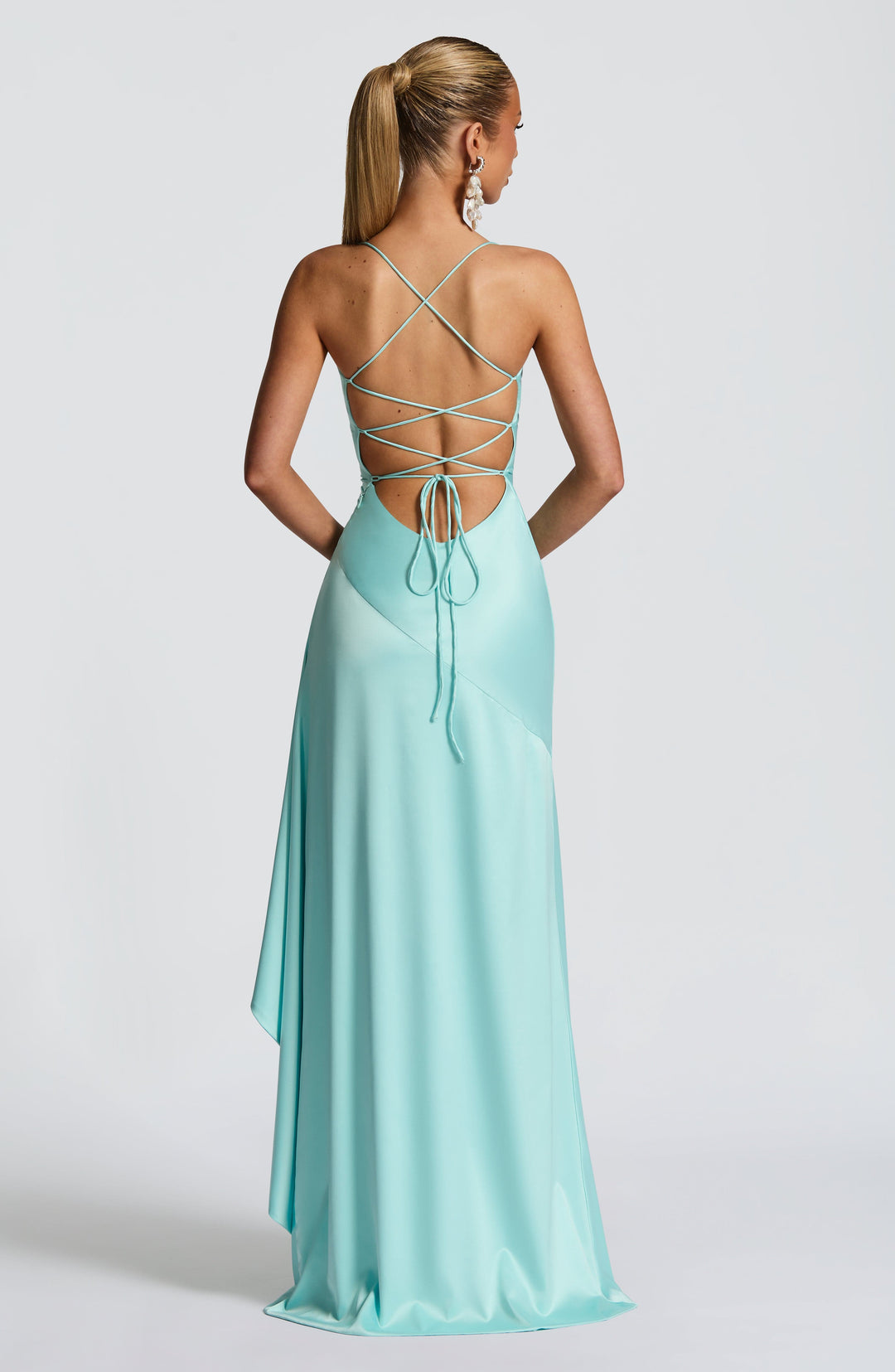 Talianora Maxi Dress in Aqua by Clandour, product photo 4