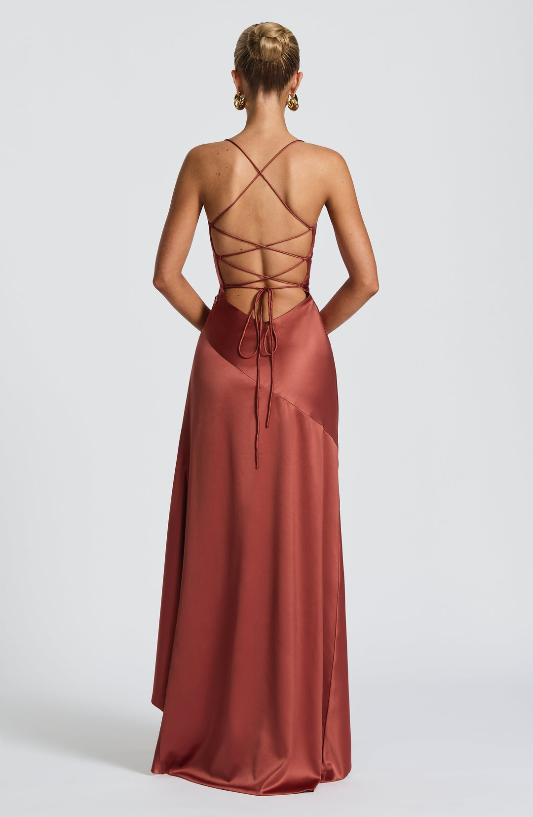 Talianora Maxi Dress in Rust by Clandour, product photo 4