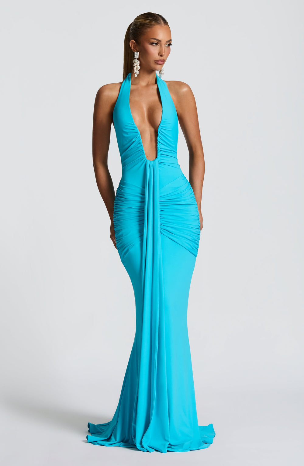 Taliaora Maxi Dress in Aqua by Clandour, product photo 2