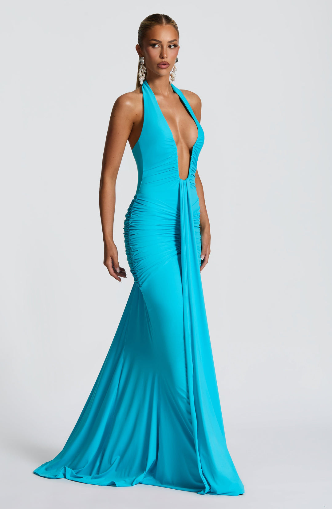 Taliaora Maxi Dress in Aqua by Clandour, product photo 3