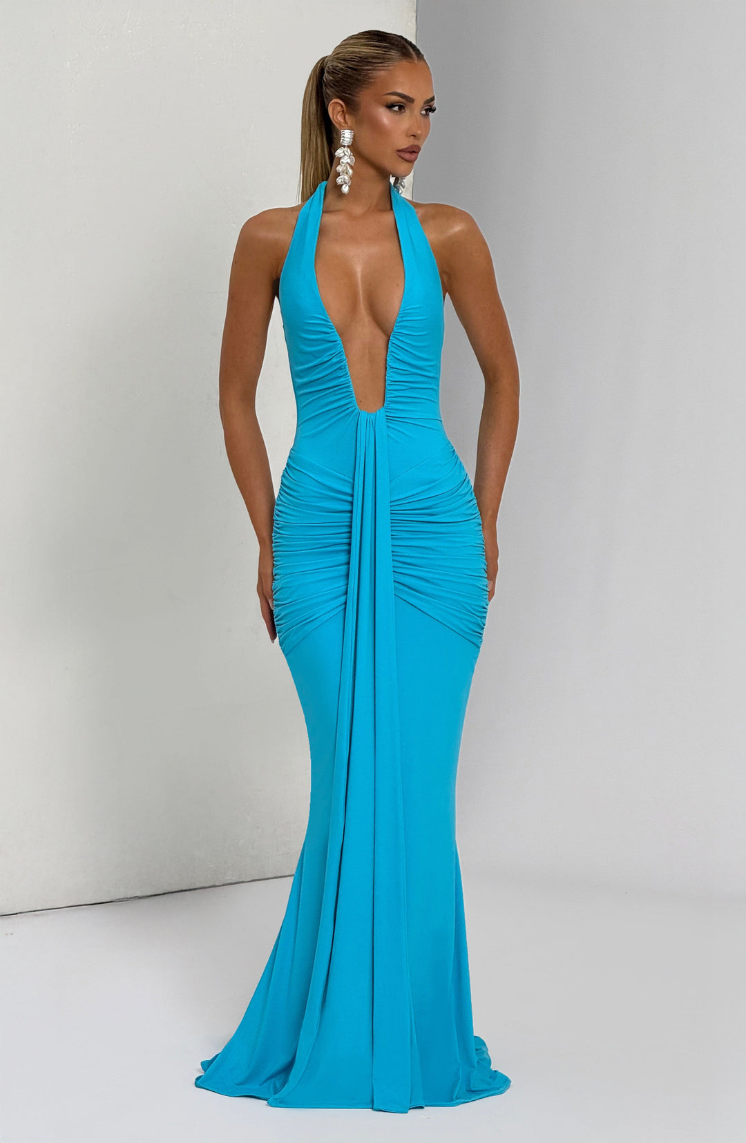 Taliaora Maxi Dress in Aqua by Clandour, product photo 7