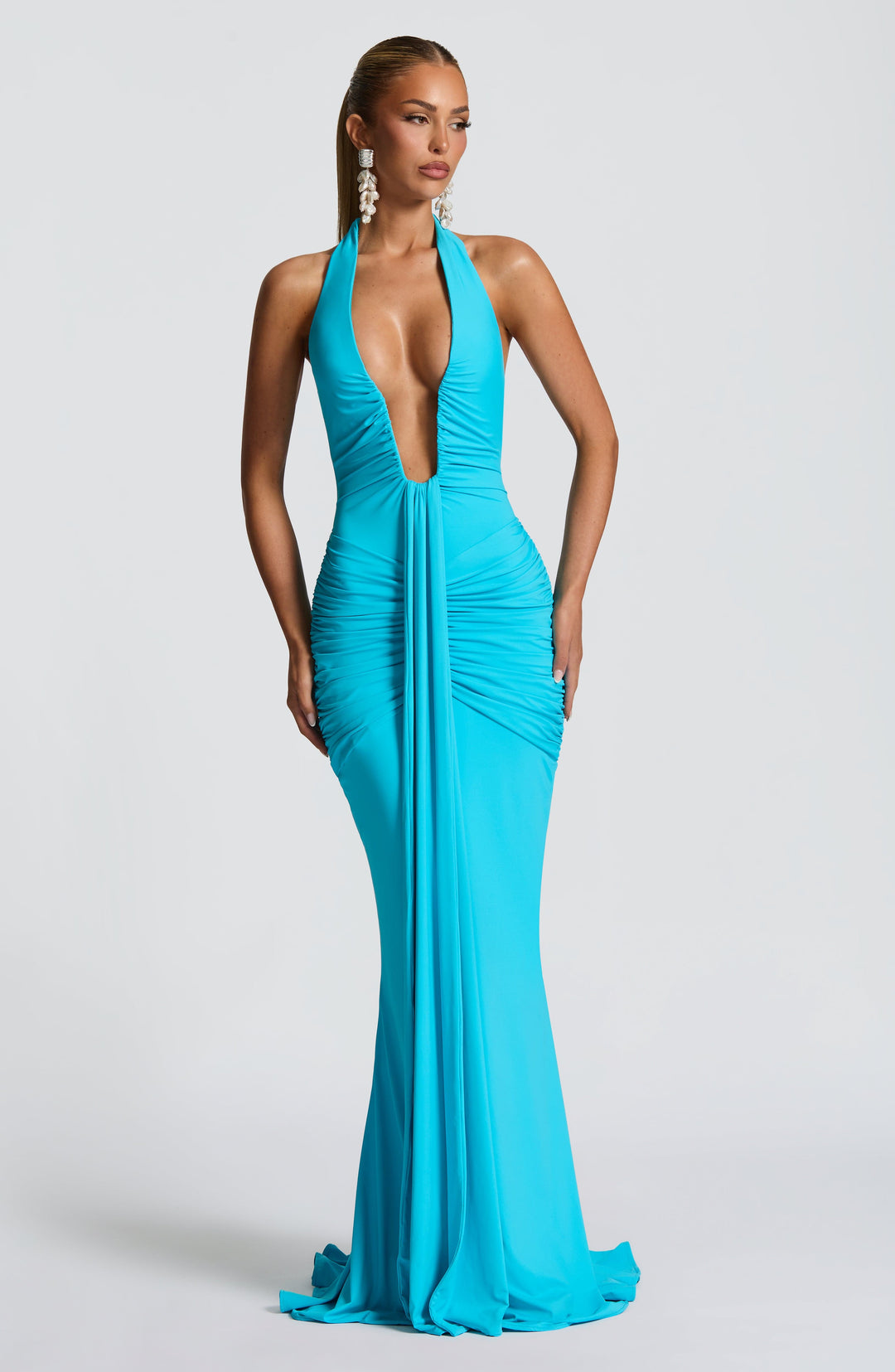 Taliaora Maxi Dress in Aqua by Clandour, product photo 9