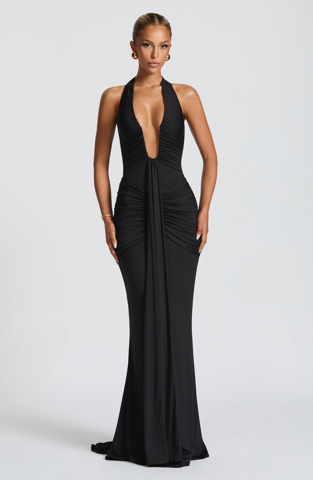 Taliaora Maxi Dress in Black by Clandour, product photo 2
