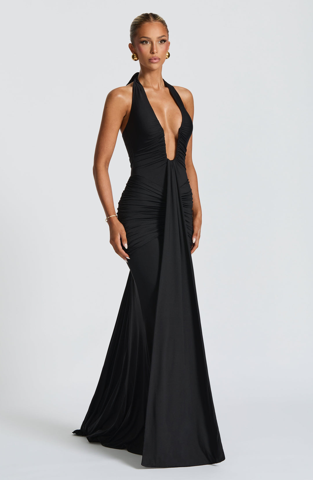 Taliaora Maxi Dress in Black by Clandour, product photo 3