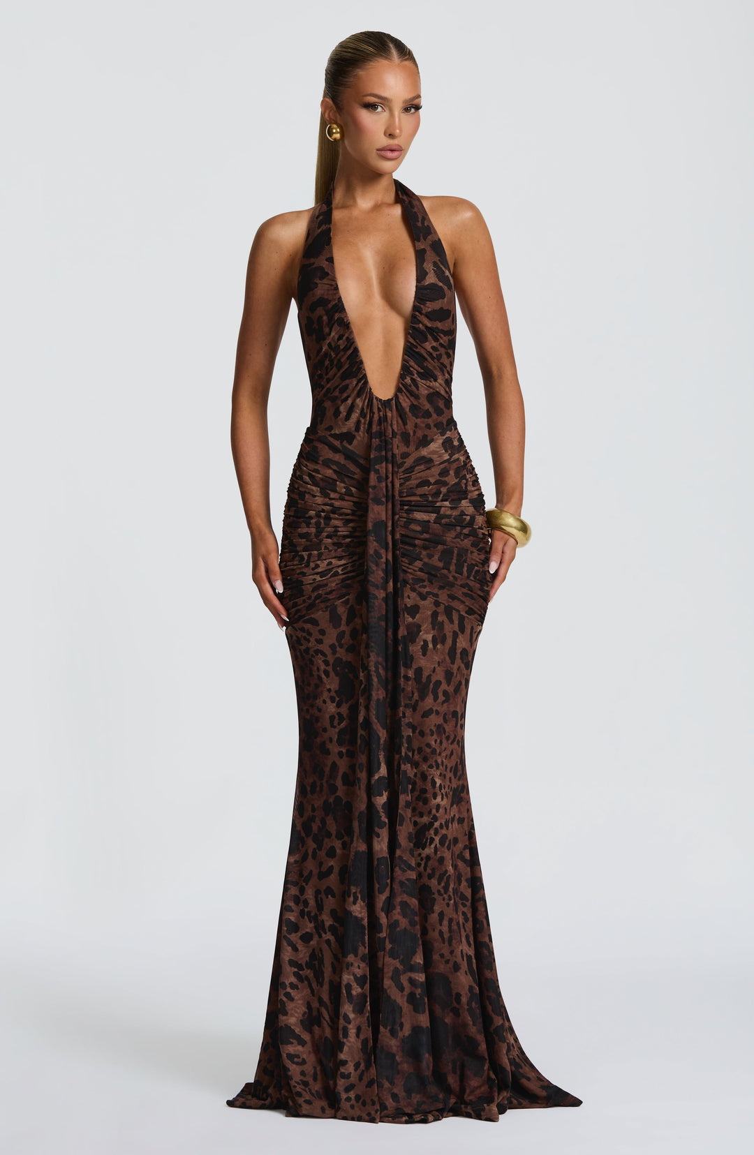 Taliaora Maxi Dress in Leopard Print by Clandour, product photo 1