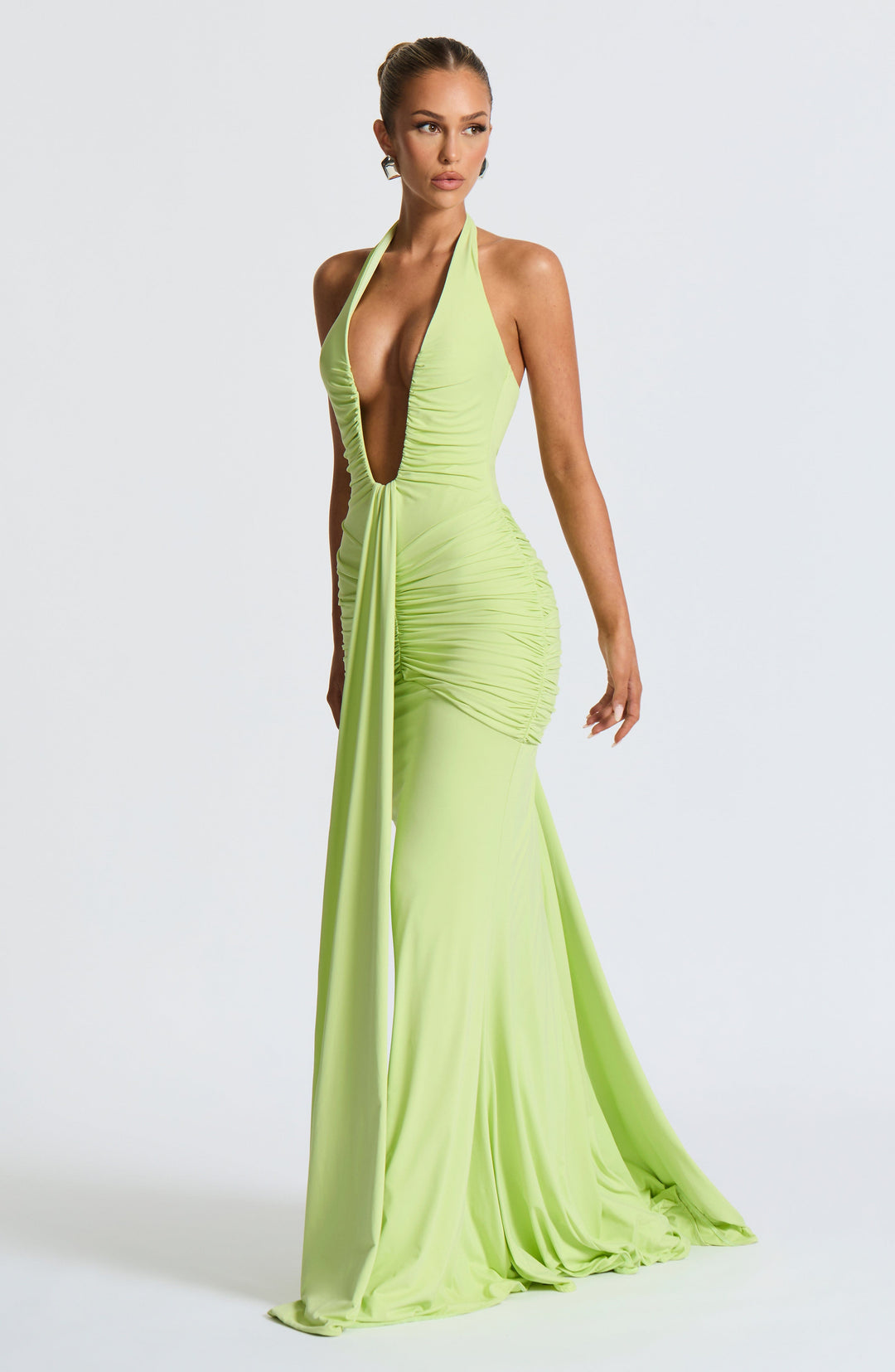 Taliaora Maxi Dress in Lime by Clandour, product photo 4